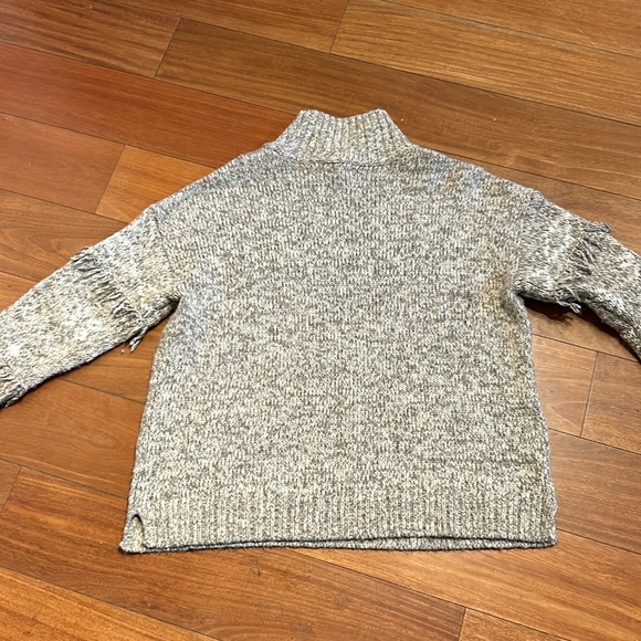 Loft Bear Fringe Mock Neck Sweater - Picture 7 of 9